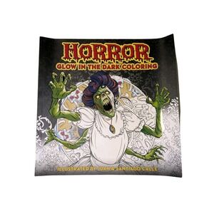 Horror Glow In The Dark Coloring Book New Adult Art Scary Spooky Halloween Gift